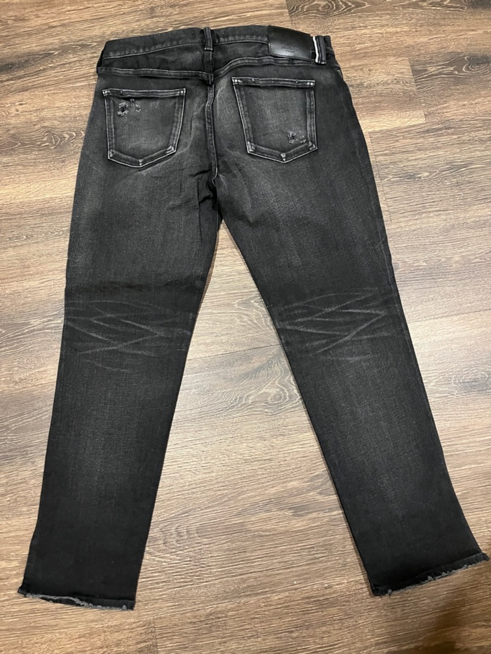 Moussy Black Raw-Hem Straight Jeans - Picture 8 of 10